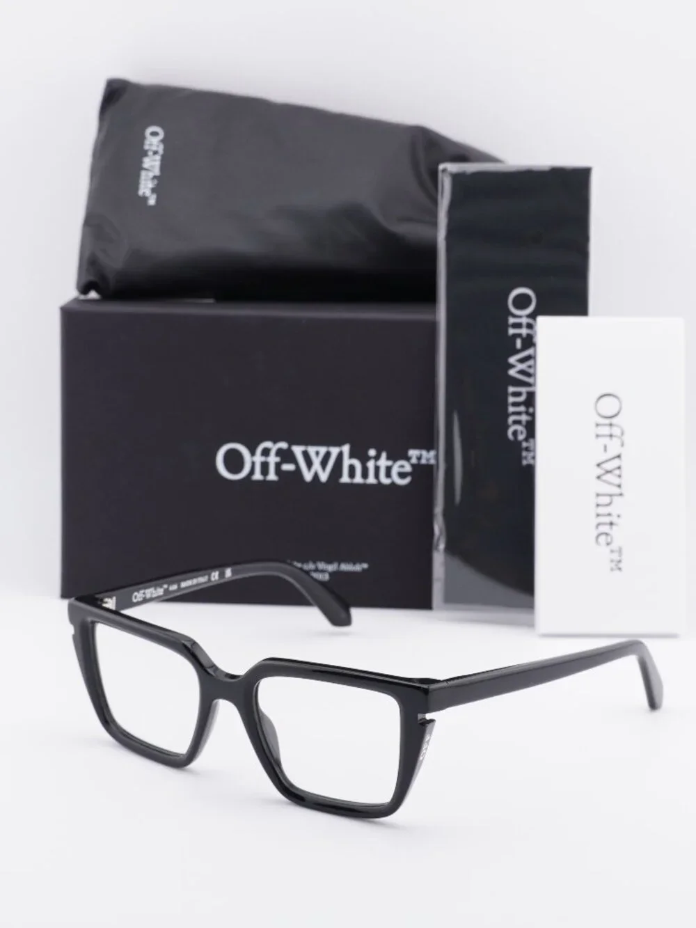 Off-White OERJ052 STYLE 52 1000 Square Eyeglasses 51mm - Black